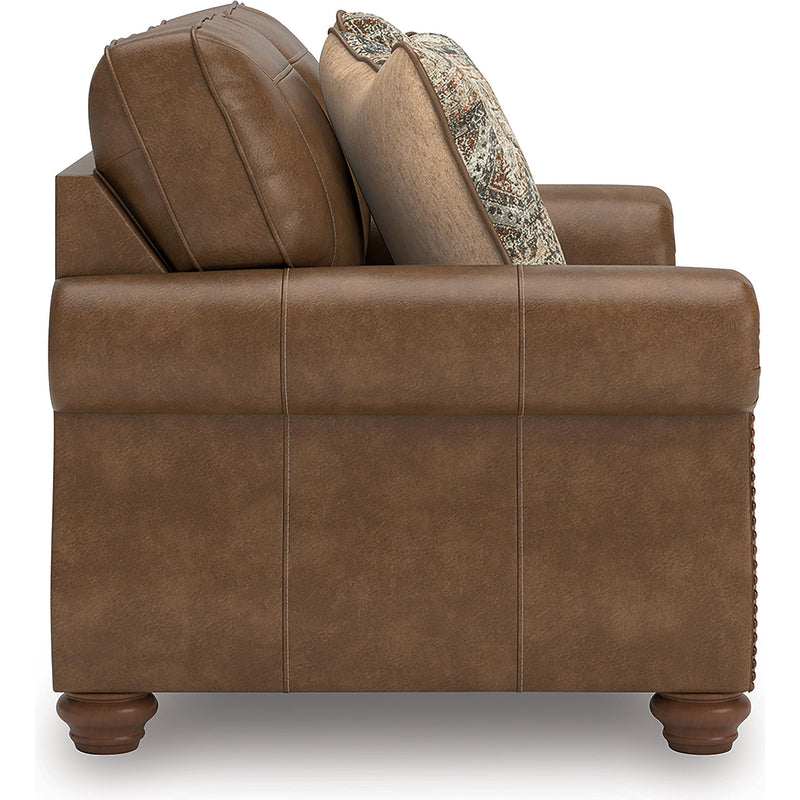  Manufacturer Color_Earth  -- Chasemore Stationary Leather Look Loveseat IMAGE 3