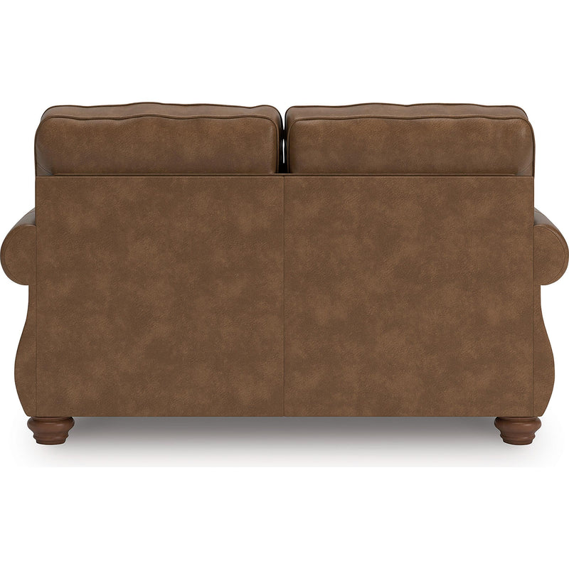  Manufacturer Color_Earth  -- Chasemore Stationary Leather Look Loveseat IMAGE 4
