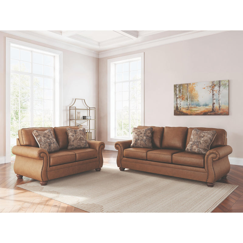  Manufacturer Color_Earth  -- Chasemore Stationary Leather Look Loveseat IMAGE 6
