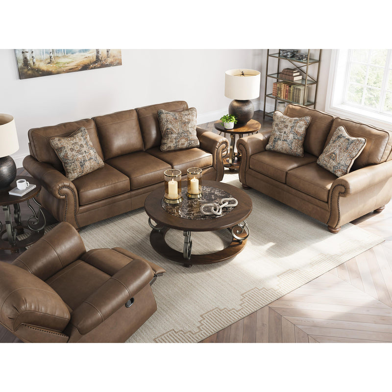  Manufacturer Color_Earth  -- Chasemore Stationary Leather Look Loveseat IMAGE 8