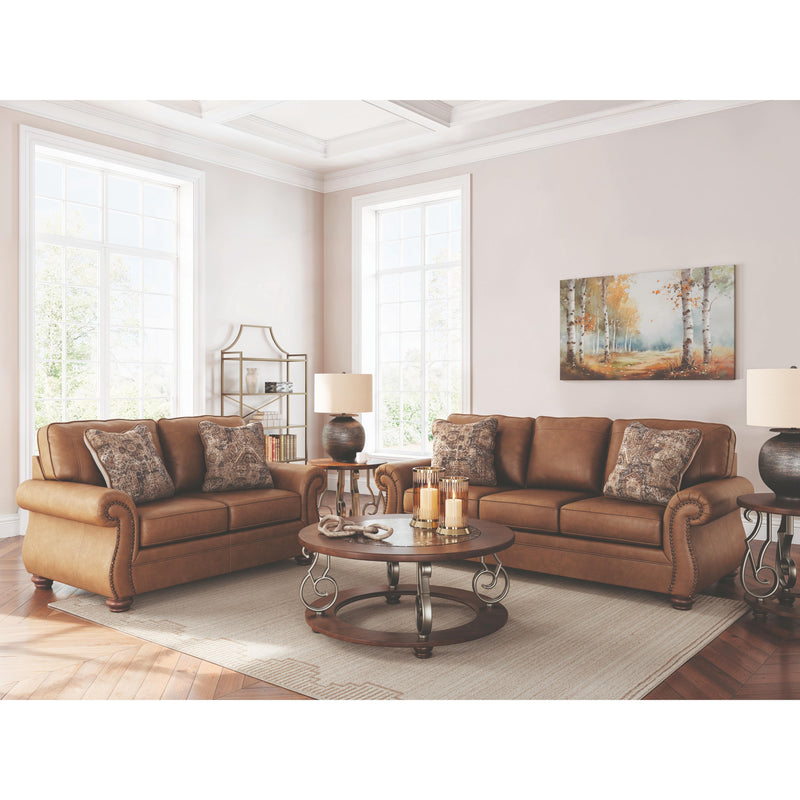  Manufacturer Color_Earth  -- Chasemore Stationary Leather Look Loveseat IMAGE 9