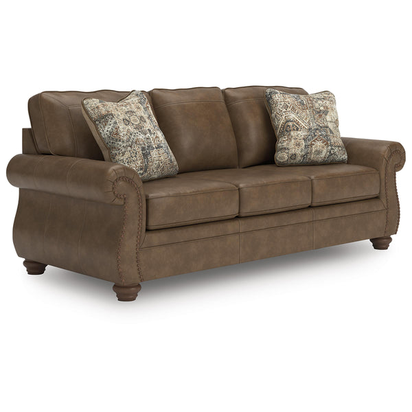  Manufacturer Color_Earth  -- Chasemore Stationary Leather Look Sofa IMAGE 1