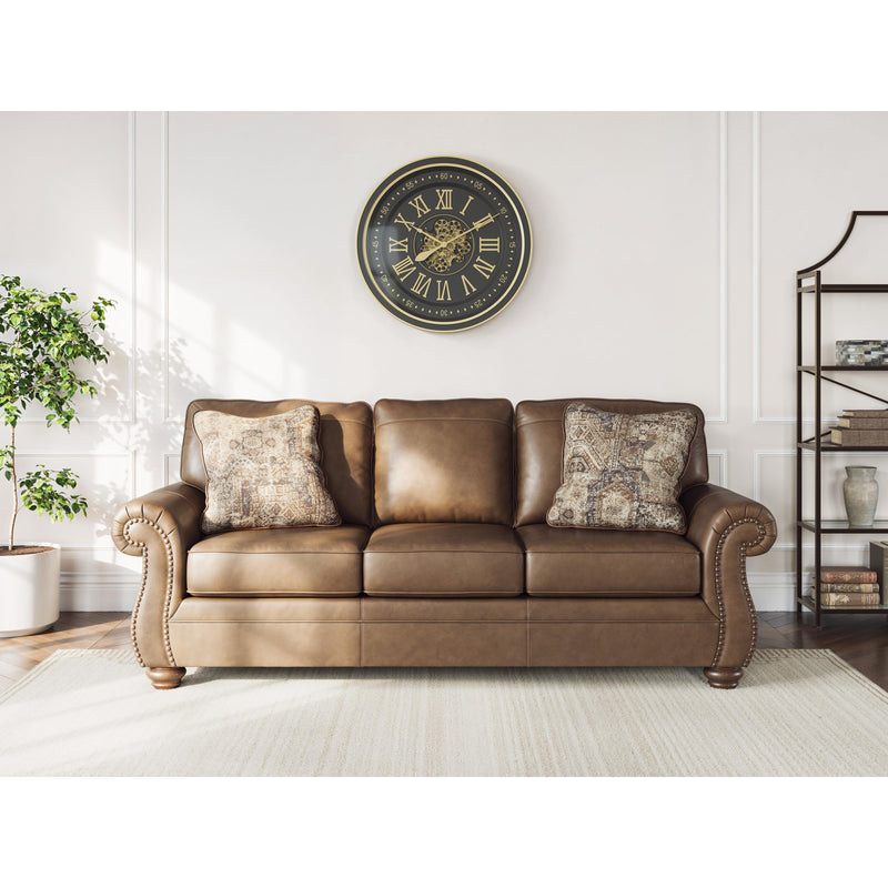  Manufacturer Color_Earth  -- Chasemore Stationary Leather Look Sofa IMAGE 5