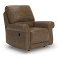  Manufacturer Color_Earth  -- Chasemore Swivel Glider Leather Look Recliner IMAGE 1