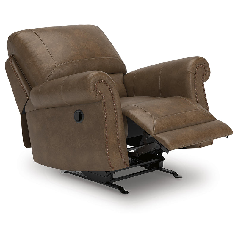  Manufacturer Color_Earth  -- Chasemore Swivel Glider Leather Look Recliner IMAGE 2