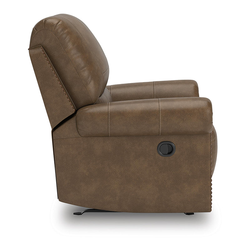  Manufacturer Color_Earth  -- Chasemore Swivel Glider Leather Look Recliner IMAGE 4