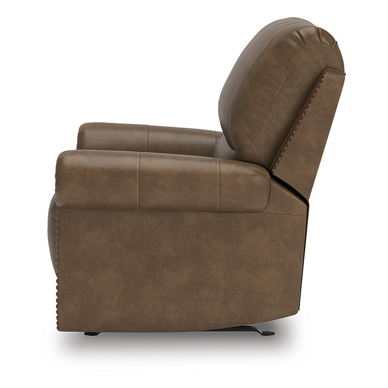  Manufacturer Color_Earth  -- Chasemore Swivel Glider Leather Look Recliner IMAGE 5