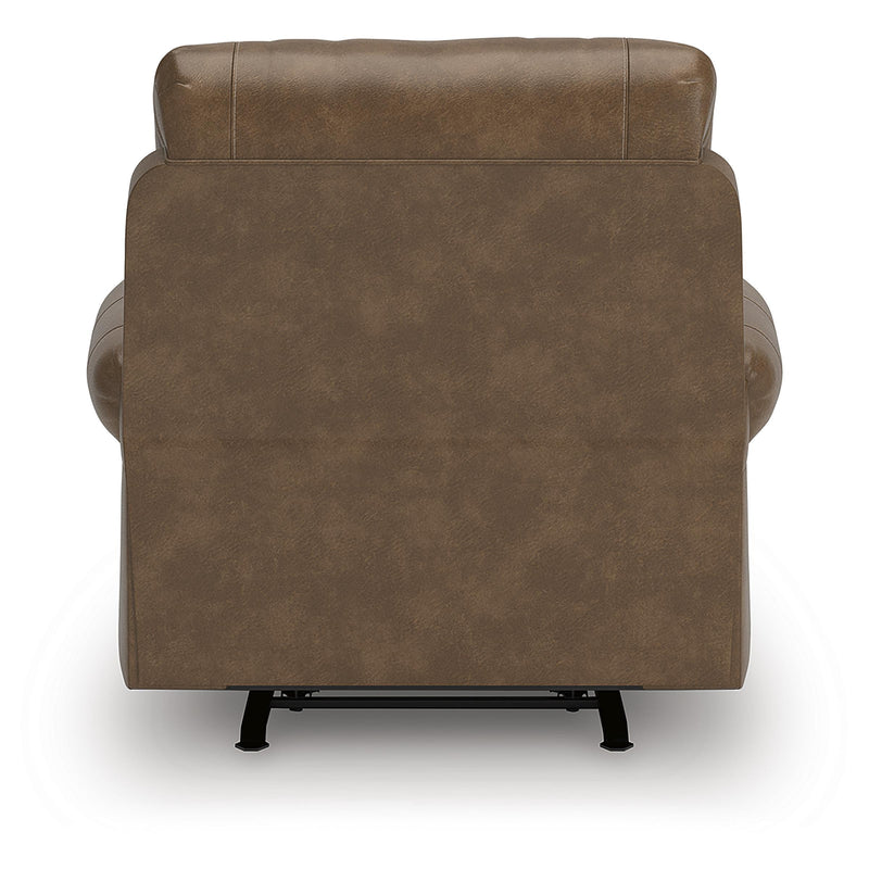  Manufacturer Color_Earth  -- Chasemore Swivel Glider Leather Look Recliner IMAGE 6