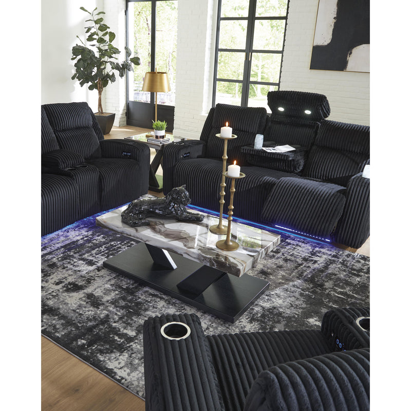  Manufacturer Color_Black  Motion Type_Power Recline  -- Forest Lake Power Reclining Fabric Sofa IMAGE 10