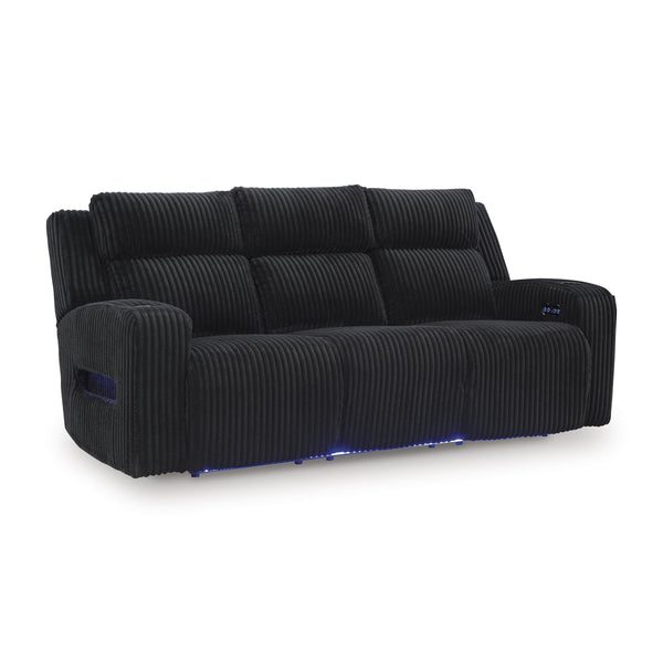  Manufacturer Color_Black  Motion Type_Power Recline  -- Forest Lake Power Reclining Fabric Sofa IMAGE 1