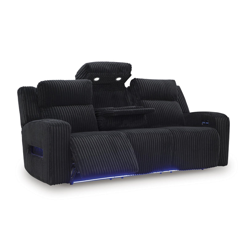  Manufacturer Color_Black  Motion Type_Power Recline  -- Forest Lake Power Reclining Fabric Sofa IMAGE 2