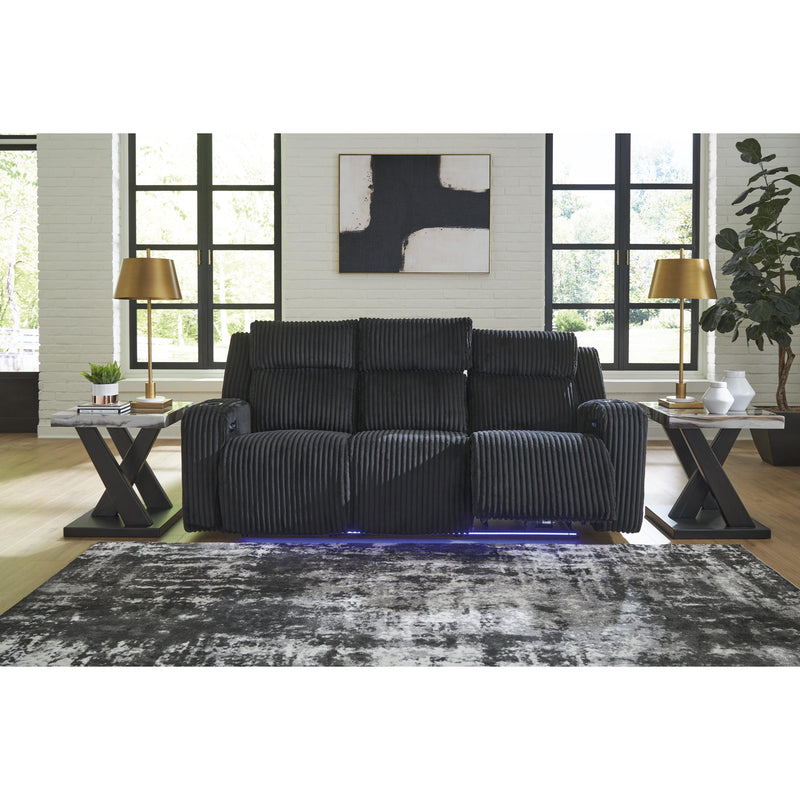  Manufacturer Color_Black  Motion Type_Power Recline  -- Forest Lake Power Reclining Fabric Sofa IMAGE 5