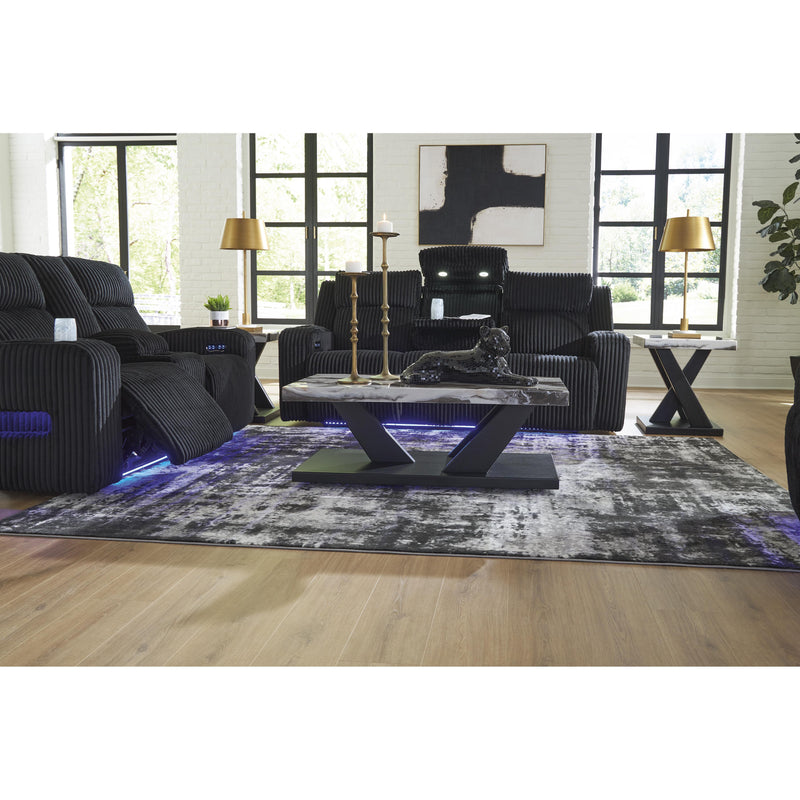  Manufacturer Color_Black  Motion Type_Power Recline  -- Forest Lake Power Reclining Fabric Sofa IMAGE 9