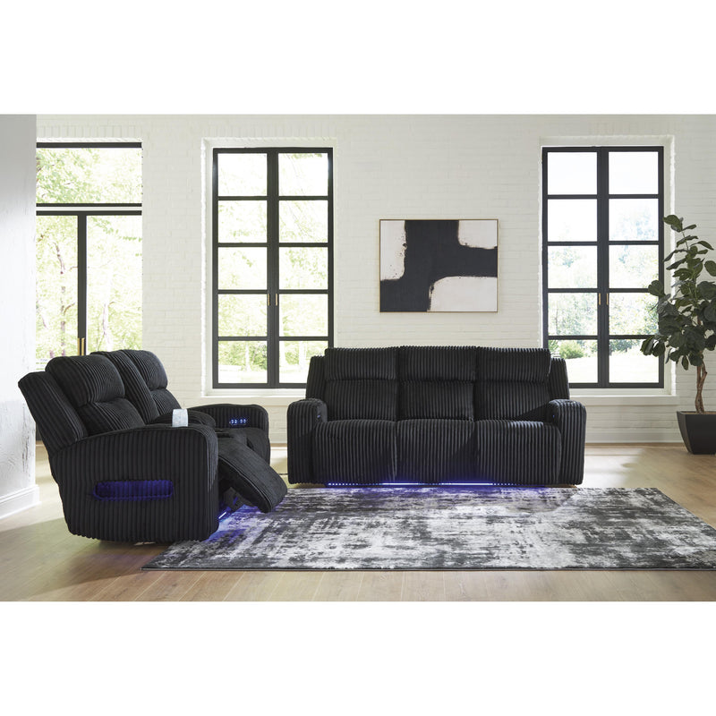  Manufacturer Color_Black  Motion Type_Power Recline  -- Forest Lake Power Reclining Fabric Loveseat with Console IMAGE 10