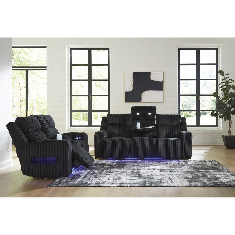  Manufacturer Color_Black  Motion Type_Power Recline  -- Forest Lake Power Reclining Fabric Loveseat with Console IMAGE 11