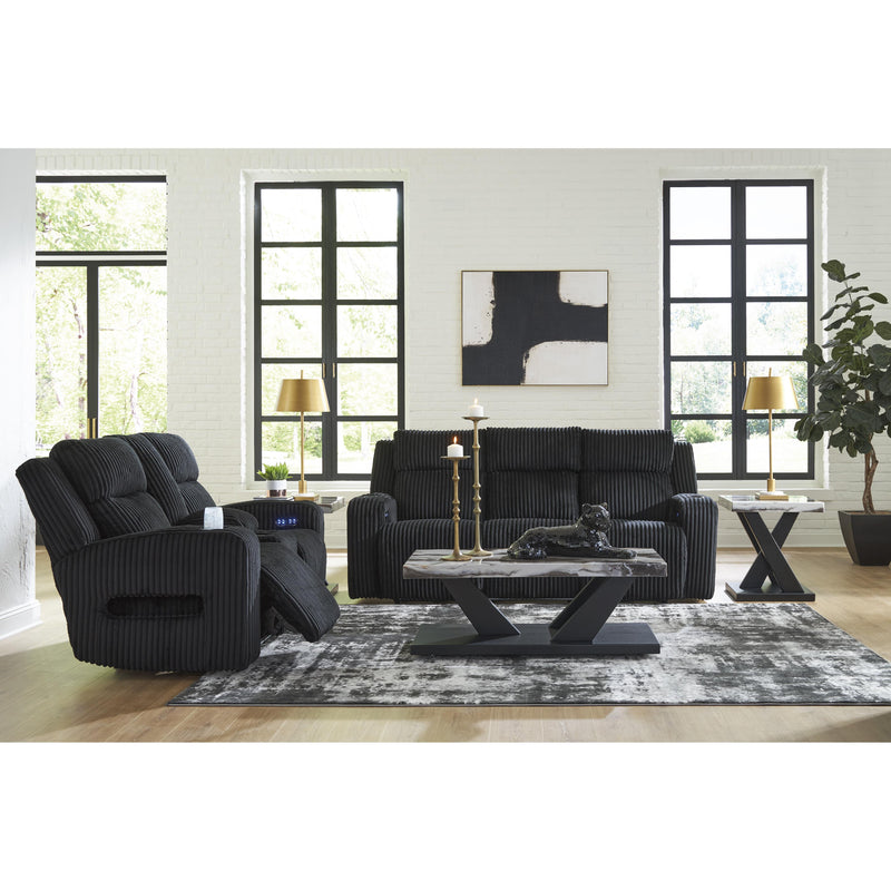  Manufacturer Color_Black  Motion Type_Power Recline  -- Forest Lake Power Reclining Fabric Loveseat with Console IMAGE 14