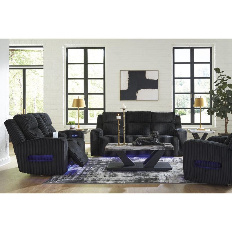  Manufacturer Color_Black  Motion Type_Power Recline  -- Forest Lake Power Reclining Fabric Loveseat with Console IMAGE 16