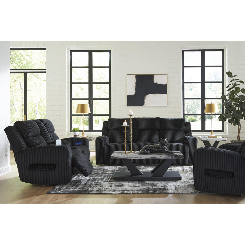  Manufacturer Color_Black  Motion Type_Power Recline  -- Forest Lake Power Reclining Fabric Loveseat with Console IMAGE 17