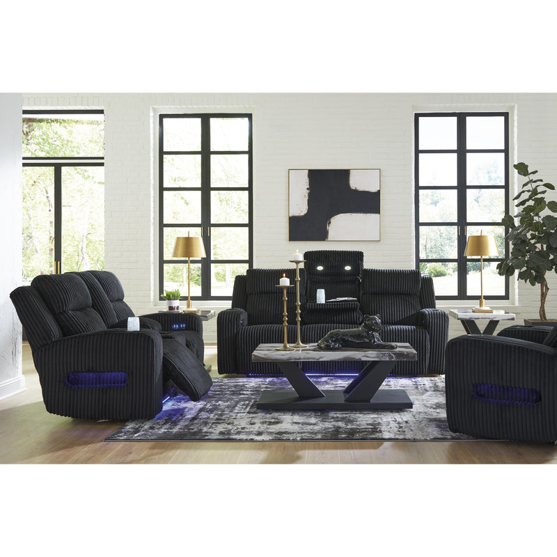  Manufacturer Color_Black  Motion Type_Power Recline  -- Forest Lake Power Reclining Fabric Loveseat with Console IMAGE 19