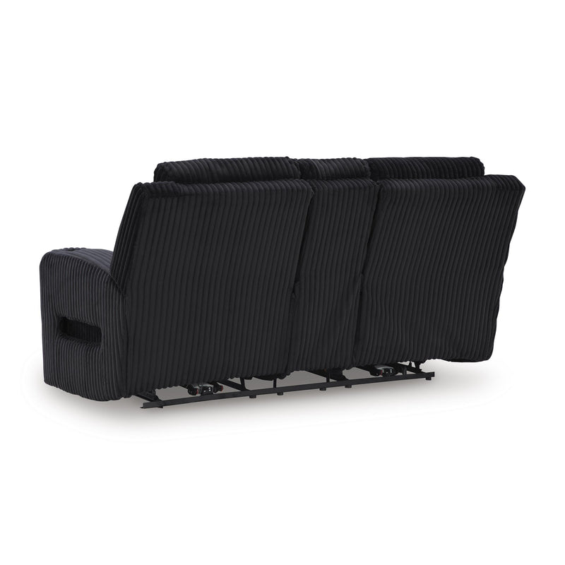  Manufacturer Color_Black  Motion Type_Power Recline  -- Forest Lake Power Reclining Fabric Loveseat with Console IMAGE 4