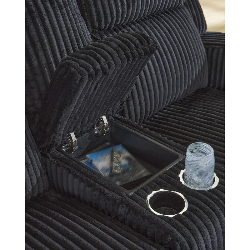  Manufacturer Color_Black  Motion Type_Power Recline  -- Forest Lake Power Reclining Fabric Loveseat with Console IMAGE 6