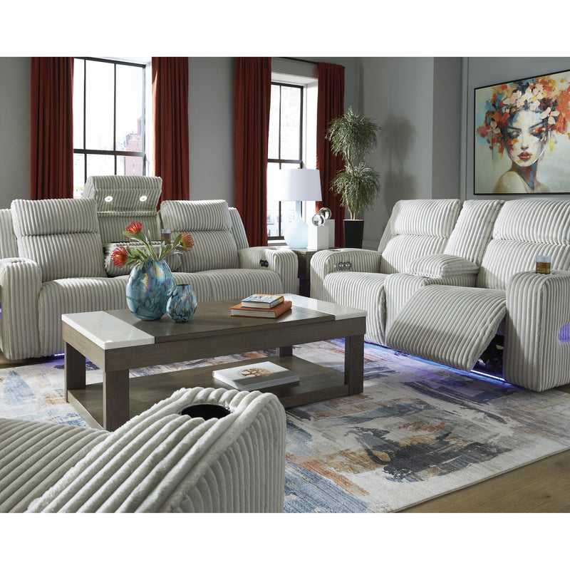  Manufacturer Color_Alloy  Motion Type_Power Recline  -- Forest Lake PC6420318 Power Reclining Loveseat with Console and Adjustable Headrest IMAGE 15