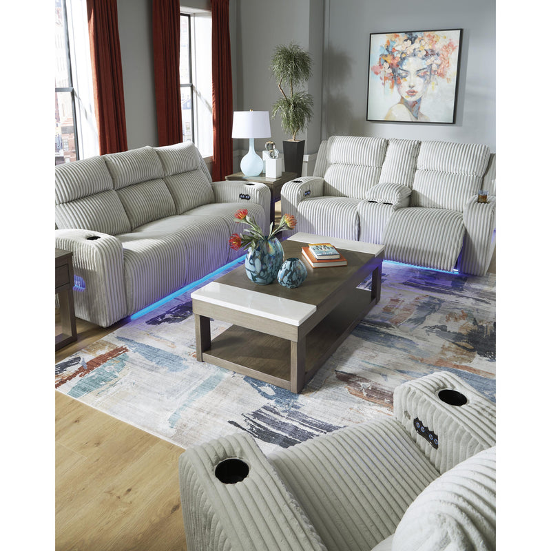  Manufacturer Color_Alloy  Motion Type_Power Recline  -- Forest Lake PC6420318 Power Reclining Loveseat with Console and Adjustable Headrest IMAGE 16