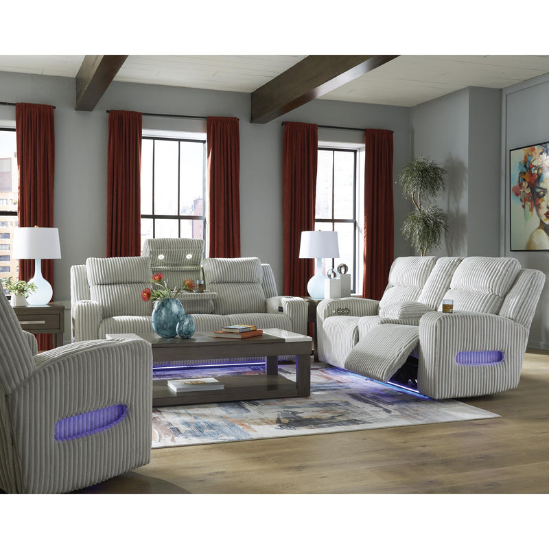  Manufacturer Color_Alloy  Motion Type_Power Recline  -- Forest Lake PC6420318 Power Reclining Loveseat with Console and Adjustable Headrest IMAGE 17