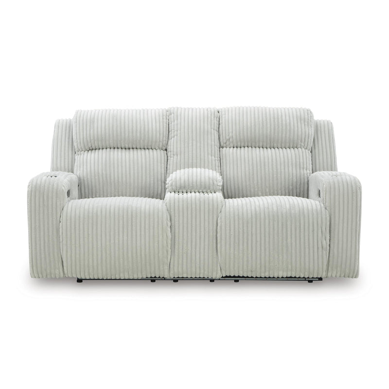  Manufacturer Color_Alloy  Motion Type_Power Recline  -- Forest Lake PC6420318 Power Reclining Loveseat with Console and Adjustable Headrest IMAGE 3