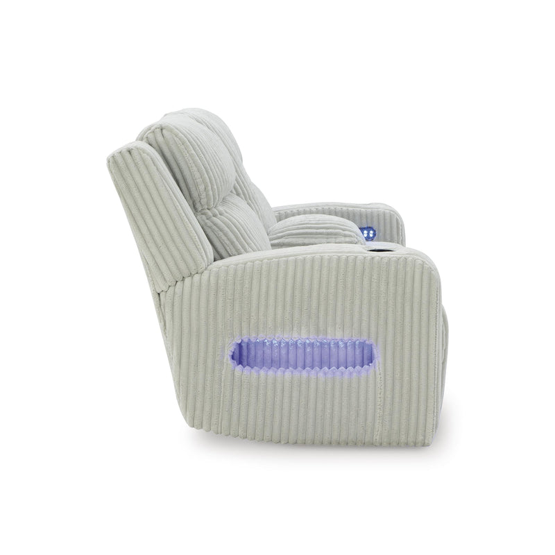  Manufacturer Color_Alloy  Motion Type_Power Recline  -- Forest Lake PC6420318 Power Reclining Loveseat with Console and Adjustable Headrest IMAGE 5