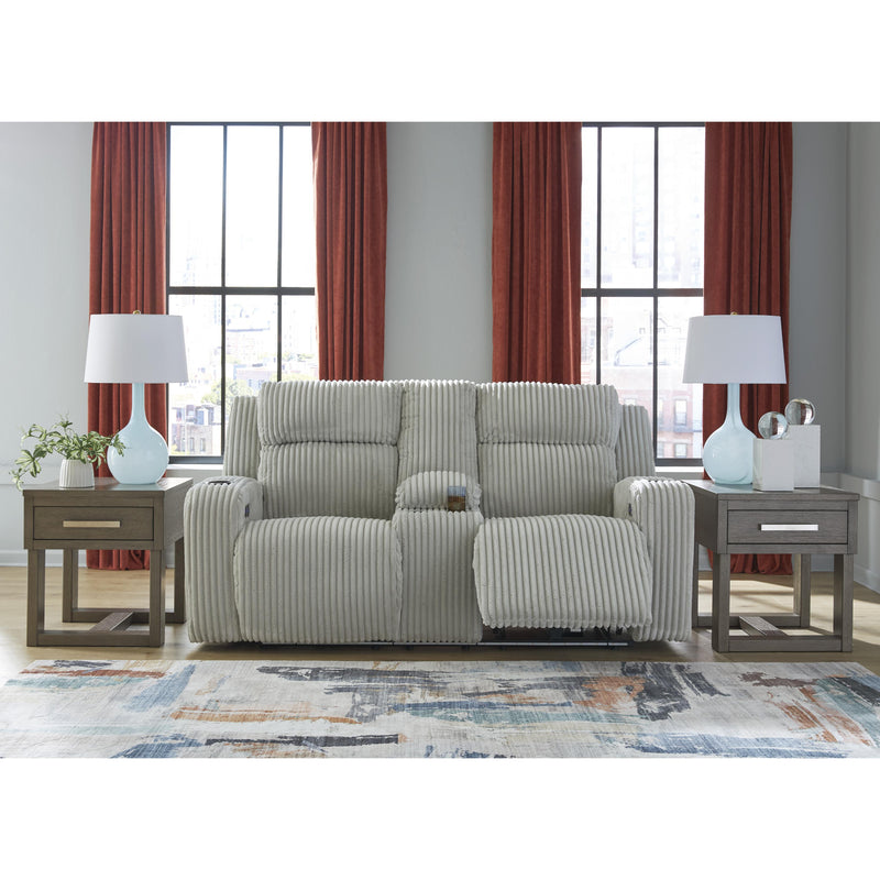  Manufacturer Color_Alloy  Motion Type_Power Recline  -- Forest Lake PC6420318 Power Reclining Loveseat with Console and Adjustable Headrest IMAGE 7