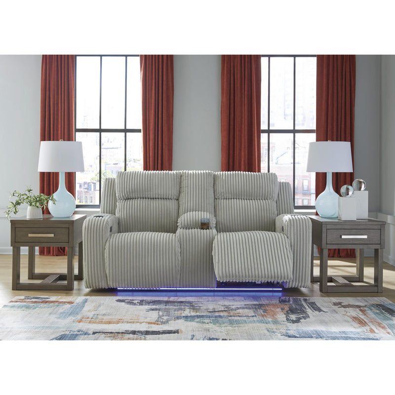  Manufacturer Color_Alloy  Motion Type_Power Recline  -- Forest Lake PC6420318 Power Reclining Loveseat with Console and Adjustable Headrest IMAGE 8