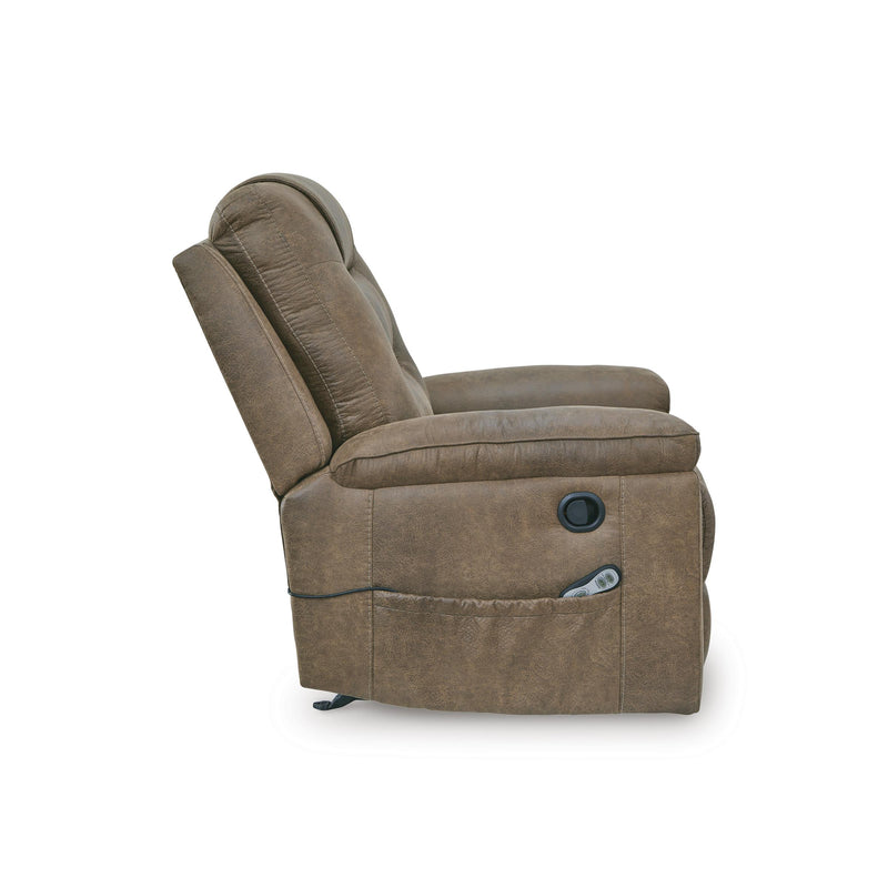  Manufacturer Color_Earth  -- Stockworth Rocker Leather Look Recliner IMAGE 4