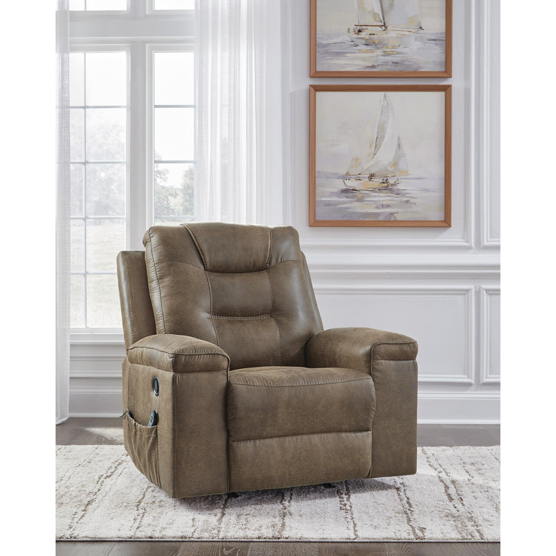  Manufacturer Color_Earth  -- Stockworth Rocker Leather Look Recliner IMAGE 6