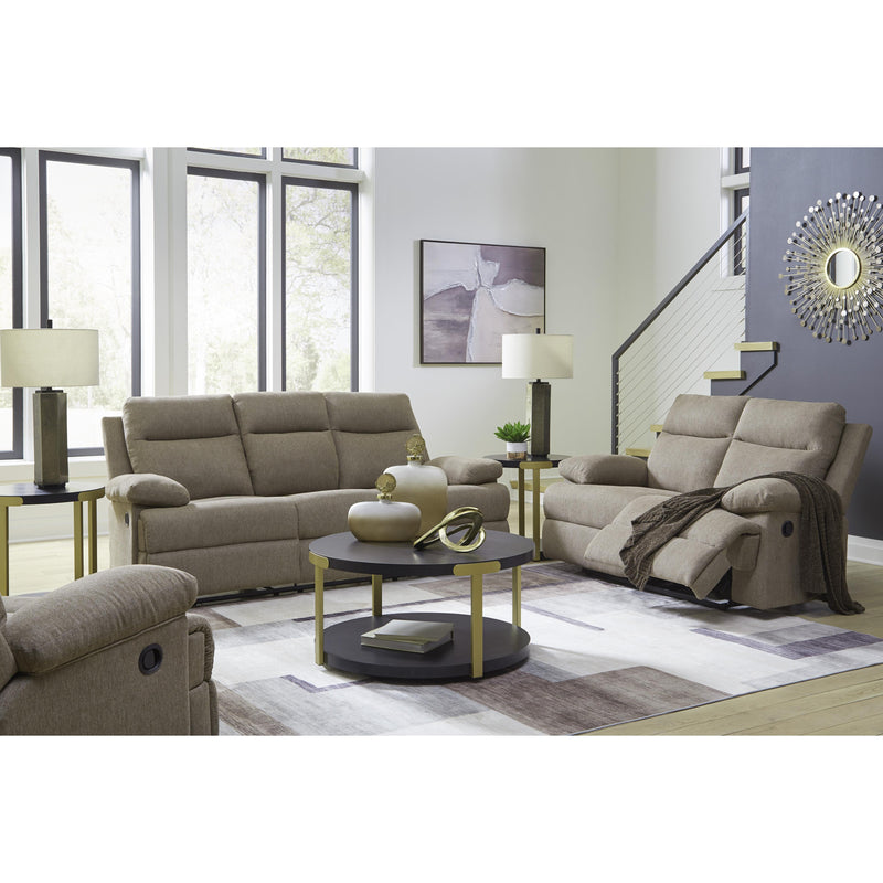  Manufacturer Color_Mocha  -- Side Swipe Reclining Fabric Loveseat IMAGE 18
