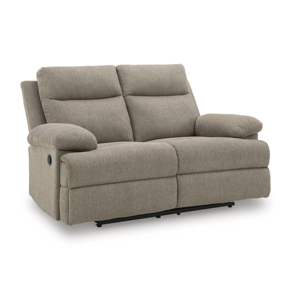  Manufacturer Color_Mocha  -- Side Swipe Reclining Fabric Loveseat IMAGE 1