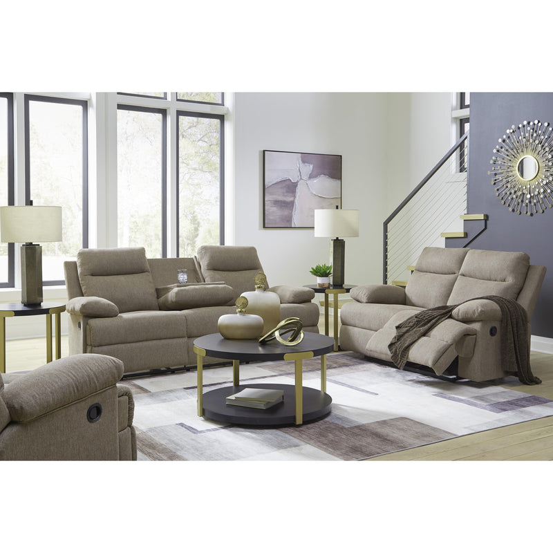  Manufacturer Color_Mocha  -- Side Swipe Reclining Fabric Loveseat IMAGE 20