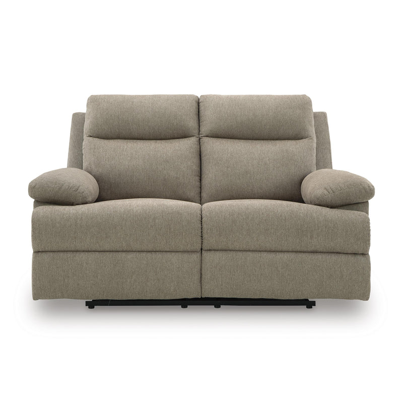  Manufacturer Color_Mocha  -- Side Swipe Reclining Fabric Loveseat IMAGE 3