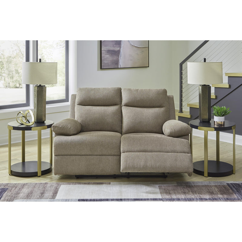  Manufacturer Color_Mocha  -- Side Swipe Reclining Fabric Loveseat IMAGE 6