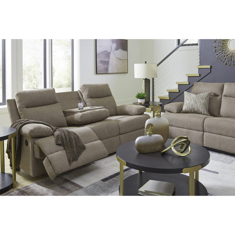  Manufacturer Color_Mocha  -- Side Swipe Stationary Fabric Sofa IMAGE 11