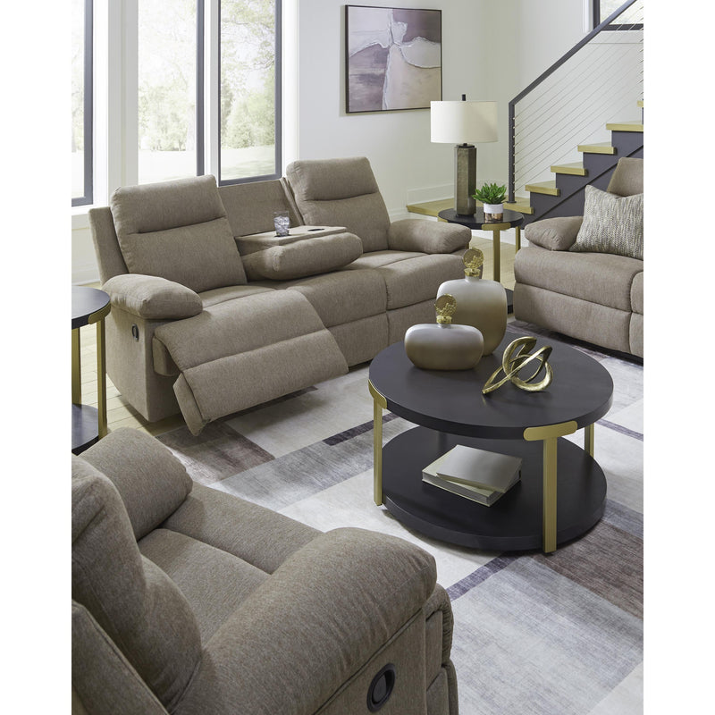  Manufacturer Color_Mocha  -- Side Swipe Stationary Fabric Sofa IMAGE 12