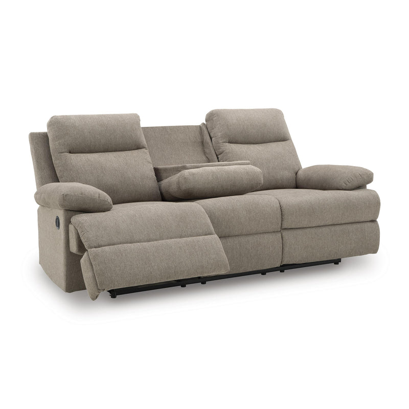  Manufacturer Color_Mocha  -- Side Swipe Stationary Fabric Sofa IMAGE 2