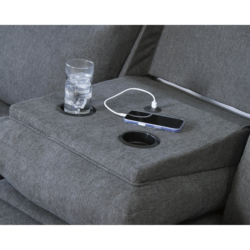  Manufacturer Color_Charcoal  -- Side-Swipe PC9140689 Reclining Sofa with Drop Down Table IMAGE 8
