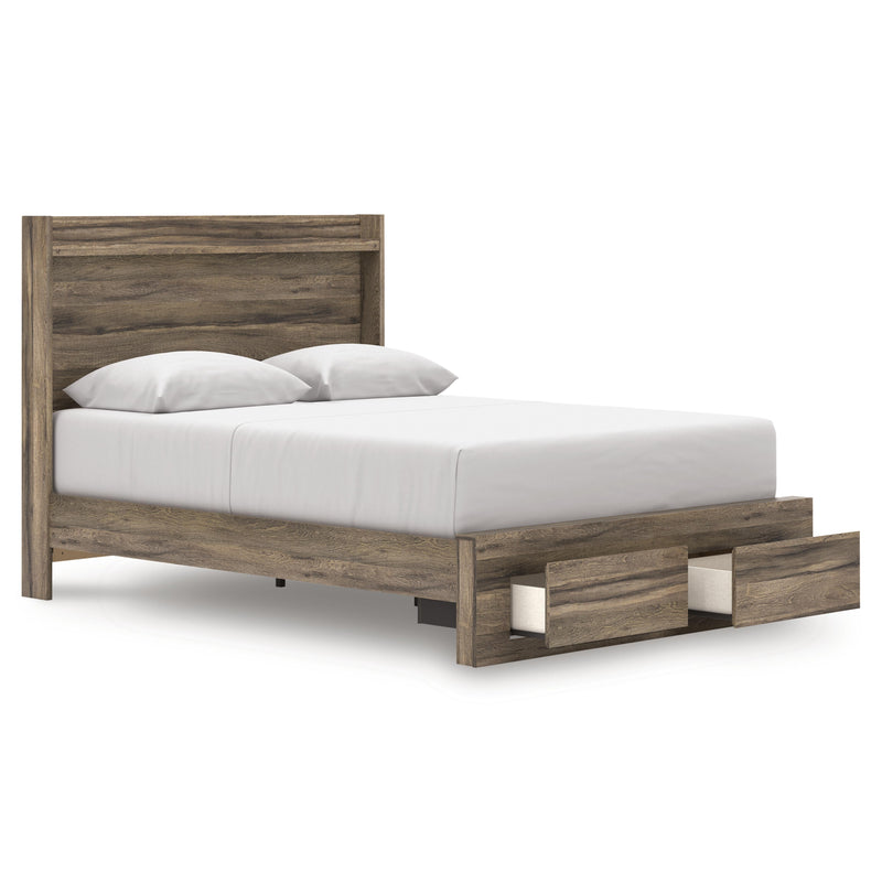  Size_Queen  -- Elbrim Panel Bed with Storage IMAGE 2