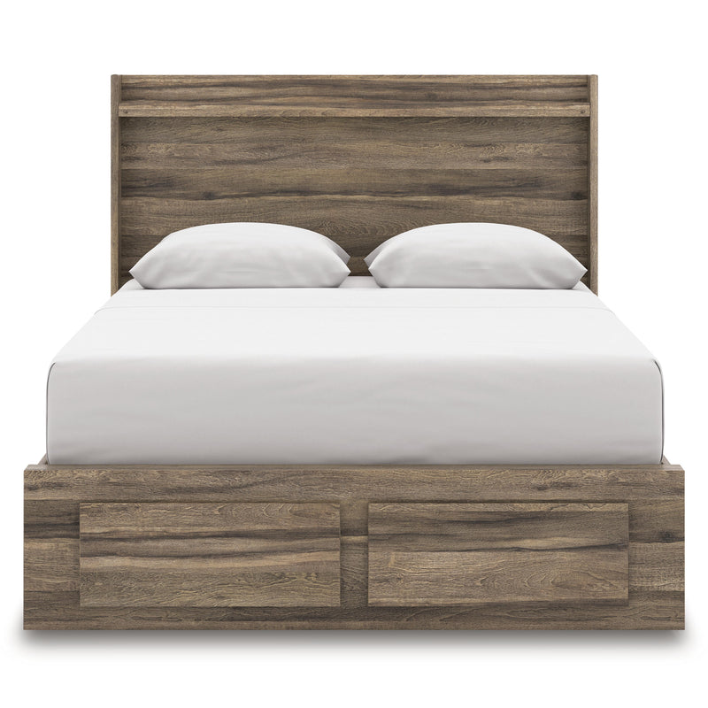  Size_Queen  -- Elbrim Panel Bed with Storage IMAGE 3
