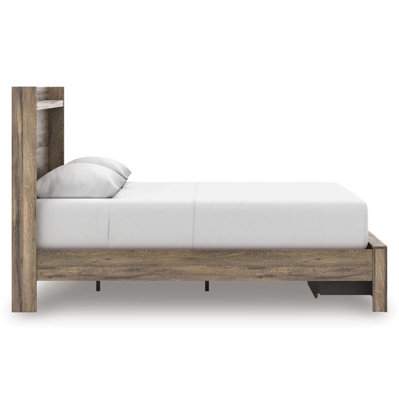  Size_Queen  -- Elbrim Panel Bed with Storage IMAGE 4