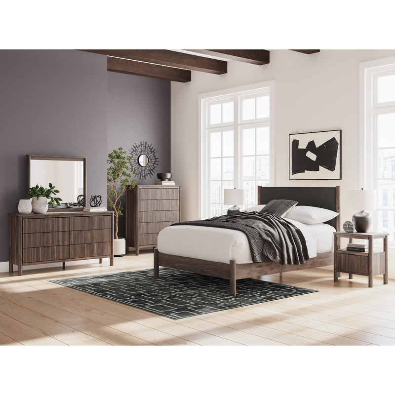  Size_Queen  --  Pamytta PCB2614B12 Queen Upholstered Panel Platform Bed IMAGE 6