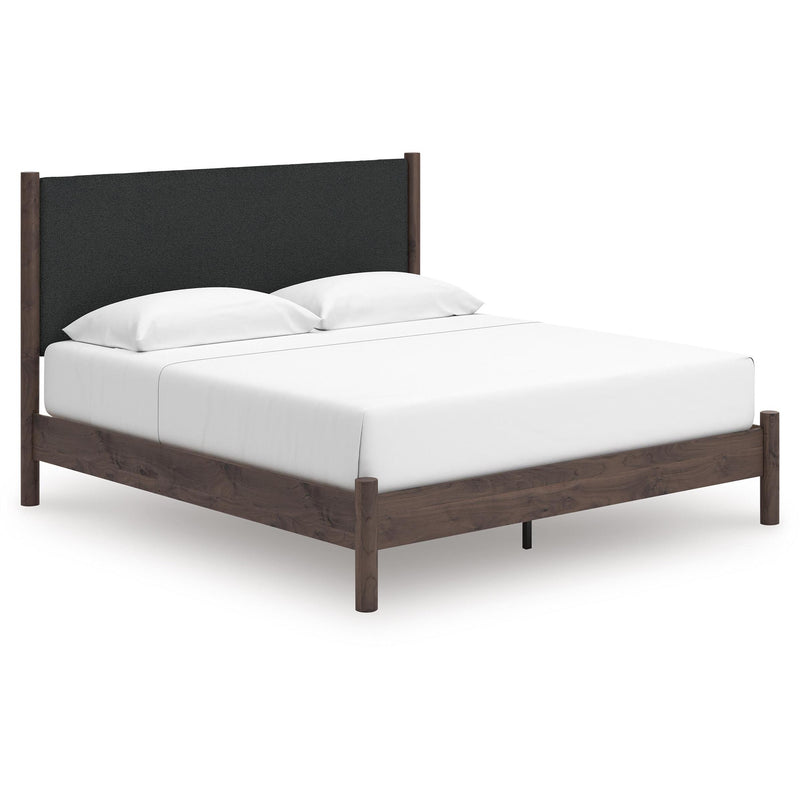  Size_King  --  Pamytta PCB2614B28 King Upholstered Panel Platform Bed IMAGE 1