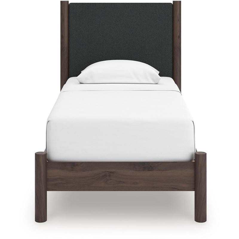  Size_Twin  --  Pamytta PCB2614B8 Twin Upholstered Panel Platform Bed IMAGE 2