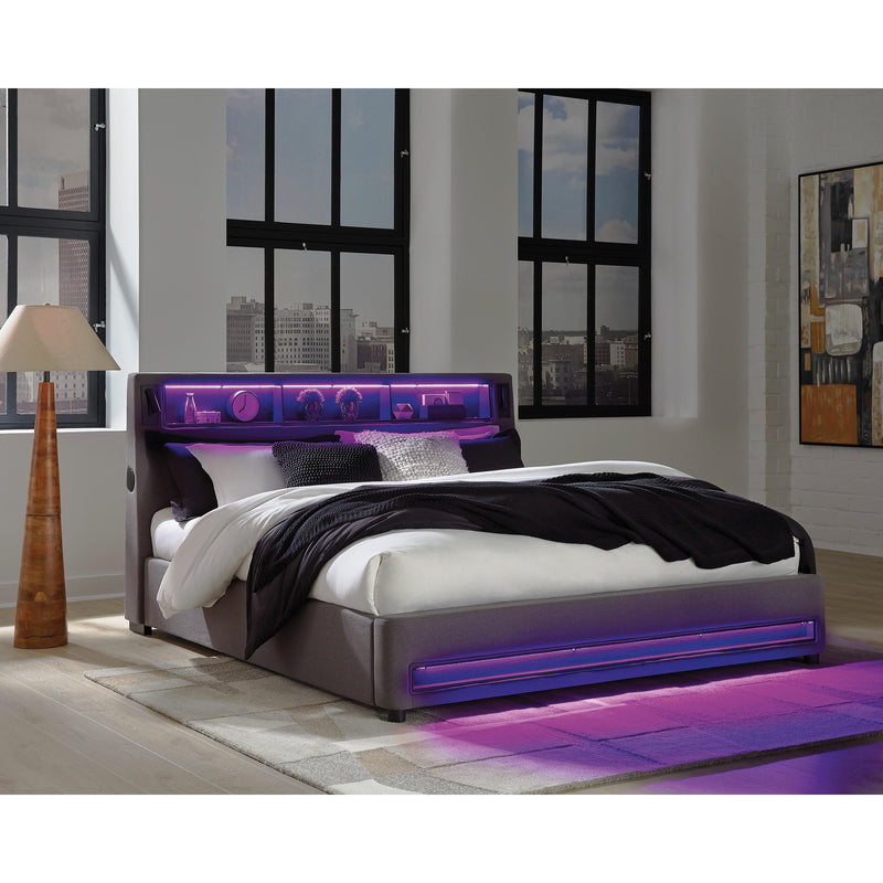 Size_King  -- Verishaw PCB2721B21 King Upholstered Bed IMAGE 12